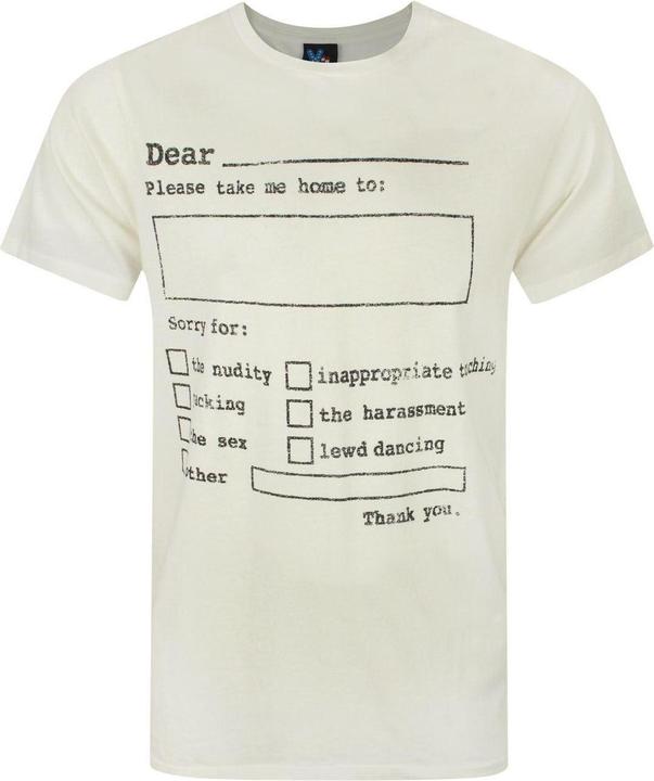 Actual product image Junk Food Mens Please Take Me Home T-Shirt (S)