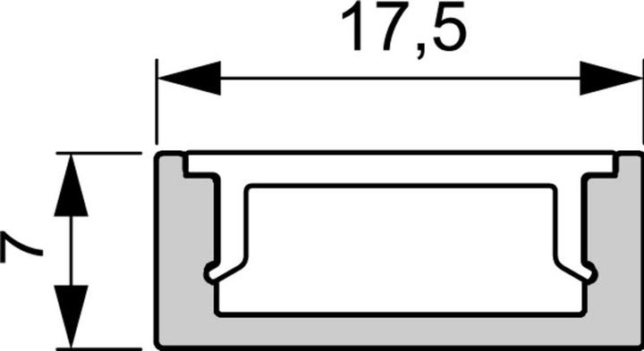 Produktbild L&S LED Ein-/Anbauprofile Paris ohne Lichtblende
