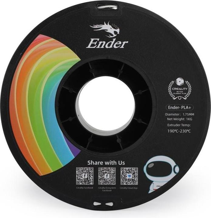 Produktbild Creality Filament PLA+ (PLA, 1.75 mm, 1000 g, Mehrfarbig)