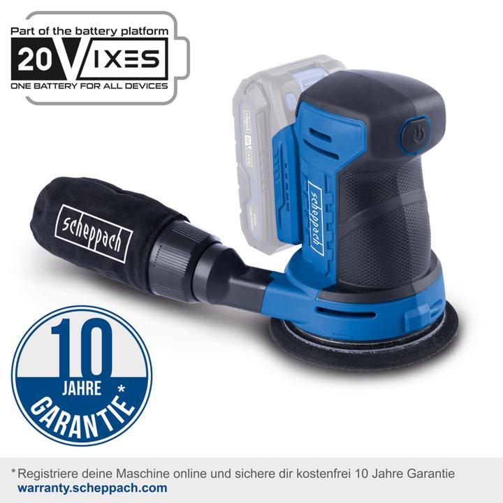 Actual product image Scheppach C-OBS125-X cordless random orbit sander (DIY) (Eccentric grinder)