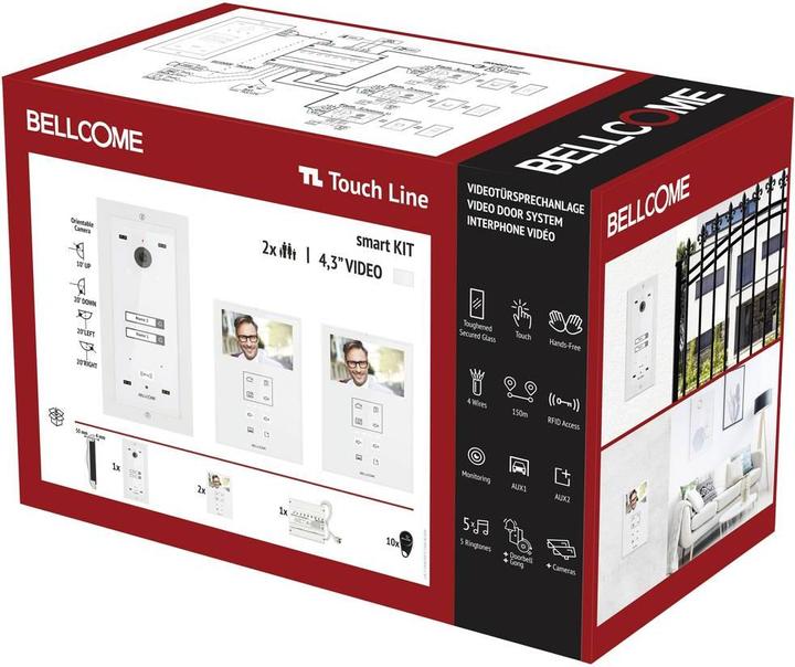 Bellcome ELECTRA Video-Türsprechanlage Kabelgebunden Komplett-Set Weiss (Kabelgebunden)