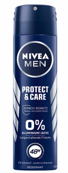 Actual product image NIVEA MEN Deo Spray Protect & Care Male 150 ml (Spray, 150 ml)
