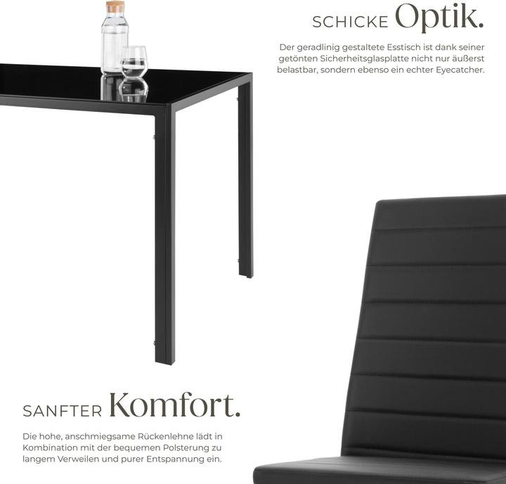 Actual product image tectake Essgruppe Berlin (120 x 70 x 75 cm)