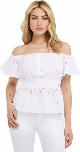 Immagine prodotto Guess Top da donna Spanish Sl Peggy T-shirt con volant (XS)