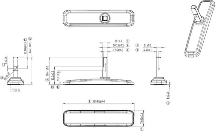 Actual product image iiyama OSTX40X81 LFD DESK STAND (Table, 55")