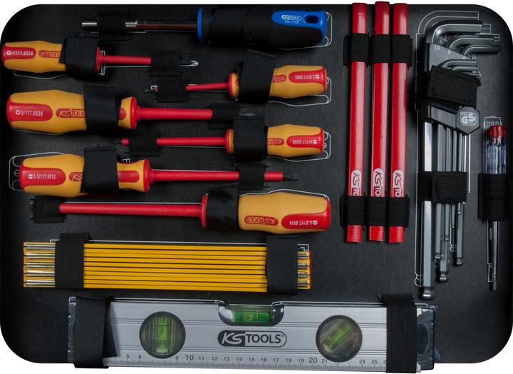 Actual product image KS Tools 1/4 + 1/2“ Elektriker-Werkzeugkoffer. 128-tlg. (128 pieces)