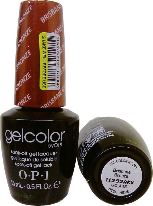 Produktbild OPI Gelcolor Soak off UV Led Gel Polish Brisbane Bronze A45 15ml (Brisbane Bronze, UV-Gel Lack)