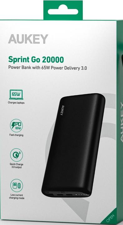 Produktbild Aukey Sprint Go (20000 mAh, 65 W, 74 Wh)