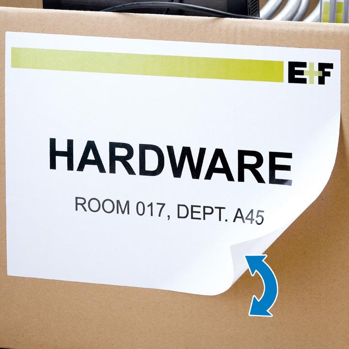 Actual product image HERMA A4 removable labels