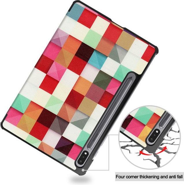 Actual product image MU Style Triple folding cover with pattern (Galaxy Tab S7)