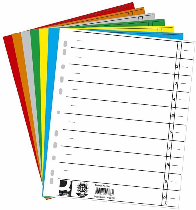 Q-Connect Dividers 100 pieces assorted