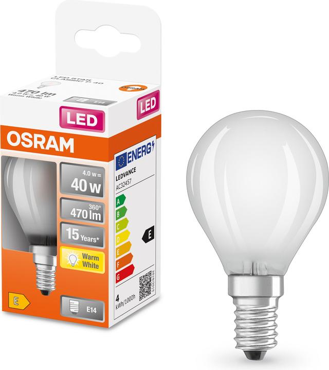 Produktbild Osram Led Retrofit Classic P (E14, 40 W, 470 lm, 1 x, E)