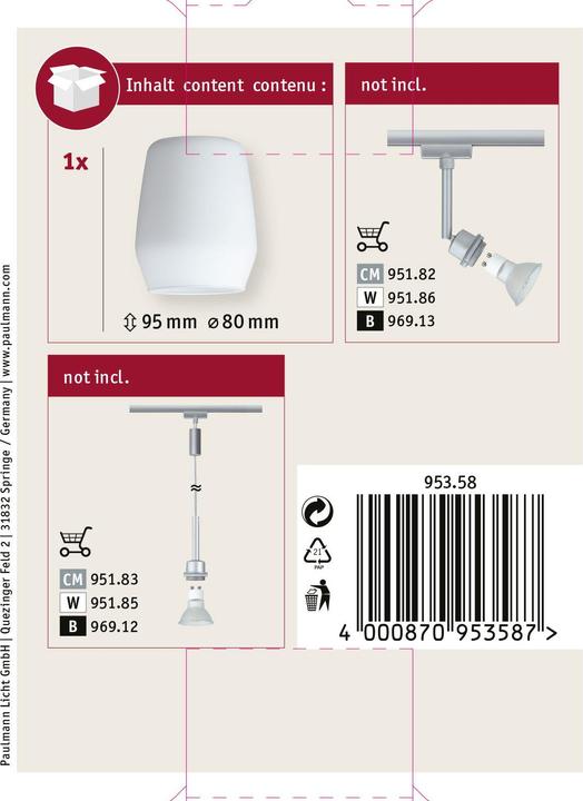Produktbild Paulmann DecoSystems Schirm Vento