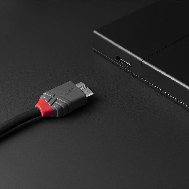 Produktbild Lindy USB 3.2 Typ C an Micro-B Kabel, Anthra Line (1 m)