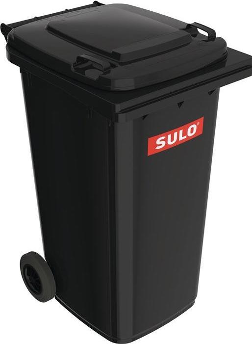 Immagine prodotto SULO Contenitore per rifiuti grandi 240 l HDPE grigio antracite mobile, conforme alla norma EN 840 (240 l)