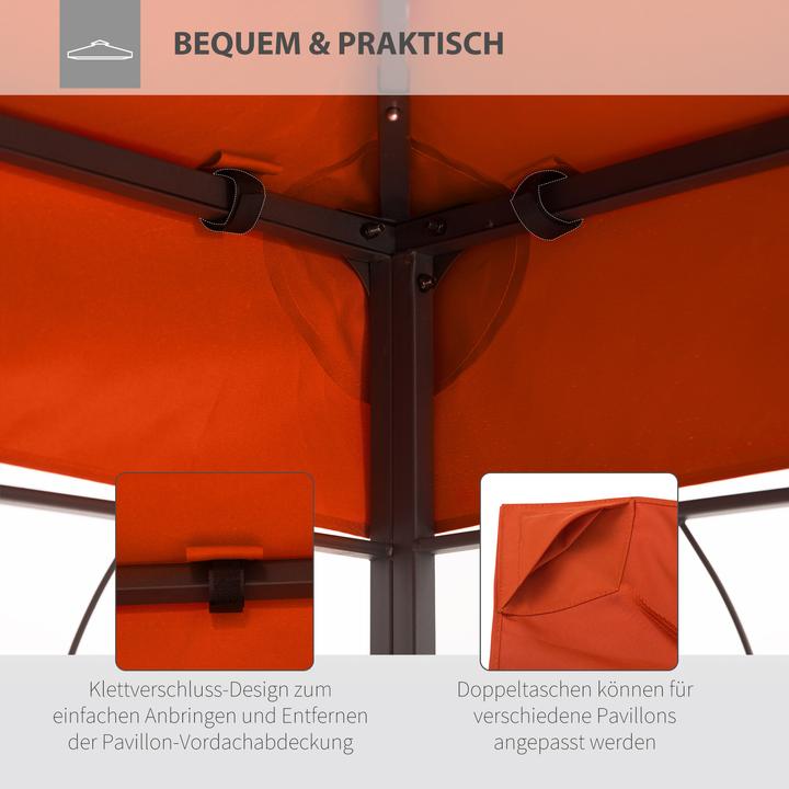 Produktbild Outsunny Ersatzdach für Metall-Pavillon (300 cm, 400 cm)