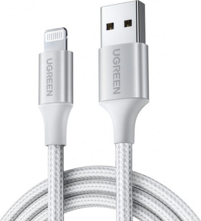 Produktbild Ugreen Lightning USB Nylon Alu MFi (2 m, USB 2.0)