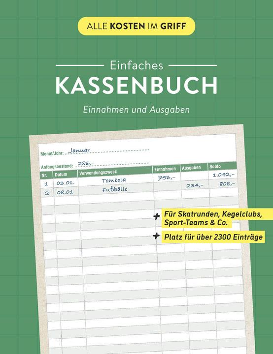 Produktbild Einfaches Kassenbuch (96 x)