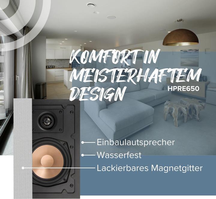 Actual product image Artsound HPRE650, rechth. inbouw HAPPI LS, 85W, wit