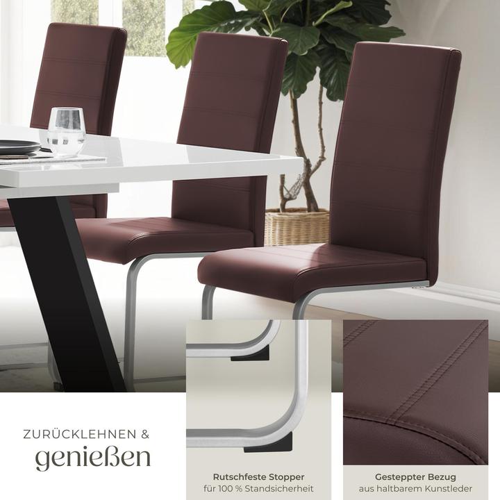 Produktbild tectake 6x Schwingstuhl