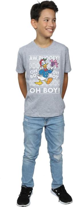 Image du produit Disney - T-shirt DONALD DUCK CHRISTMAS FAIR ISLE - Garçon (128)