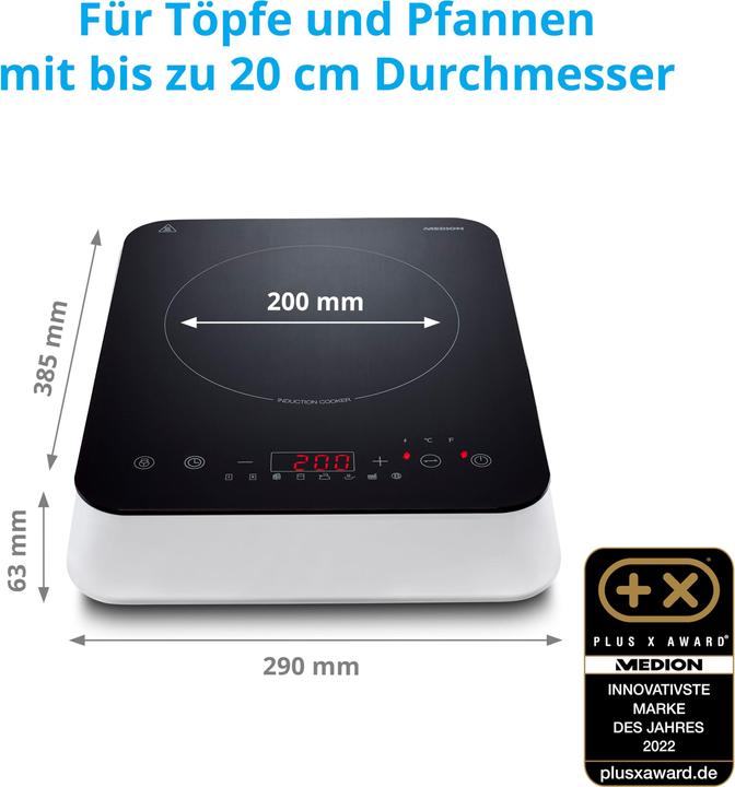 Image du produit Medion Plaque de cuisson à induction MD 18490 2000 W