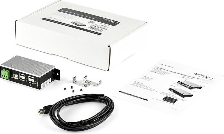 Produktbild StarTech 4-Port Industrial USB Hub - USB 2.0 - 15 (USB-B, 4 Ports)