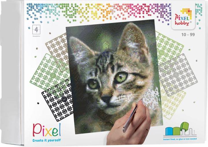 Produktbild Pixelhobby Pixel Geschenkset 4 Basisplatten - Katze