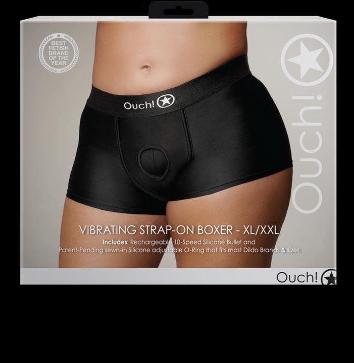 Produktbild Ouch! Vibrating Strap-on Boxer - XL/XXL