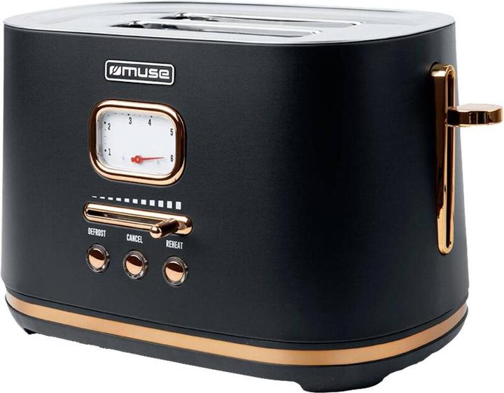 Image du produit Muse Grille-pain MS130 BC acier inoxydable noir