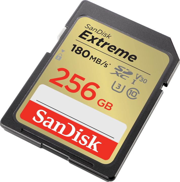 Actual product image SanDisk Extreme (256 GB, SDXC, U3, UHS-I)