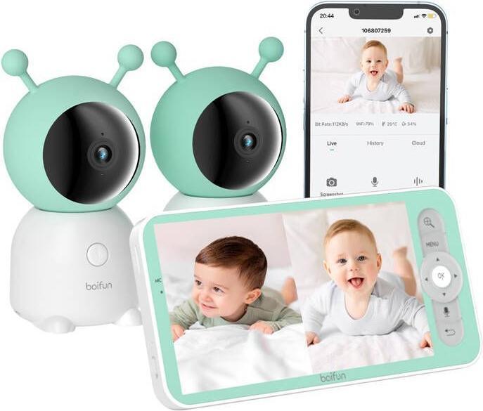 Actual product image Boifun Nanny Cameras + Monitor (Video & Audio, 300 m)