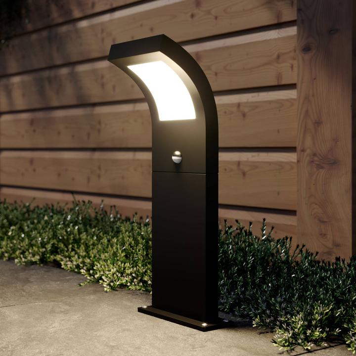 Produktbild Arcchio Advik Aussen Garten Leuchte w/Sensor H60 Graphite (760 lm, IP54)