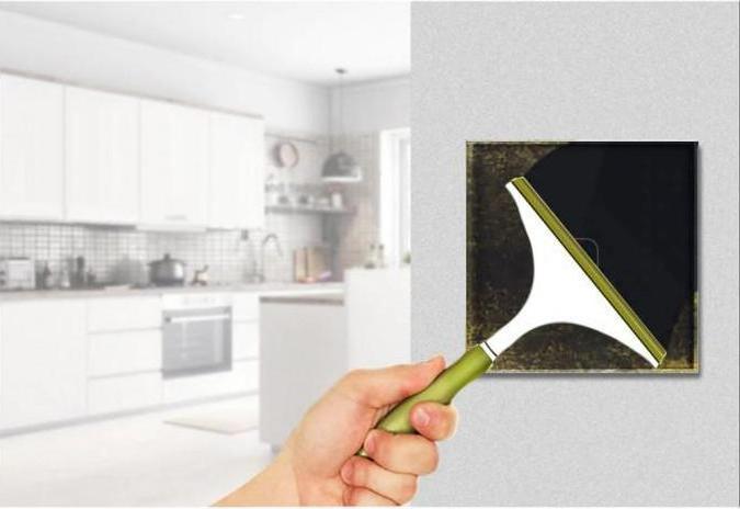 Produktbild Maclean Smart WiFi Touch Lichtschalter kompatibel mit Tuya APP Wallschalter Glasschalter mit farbwechselnder