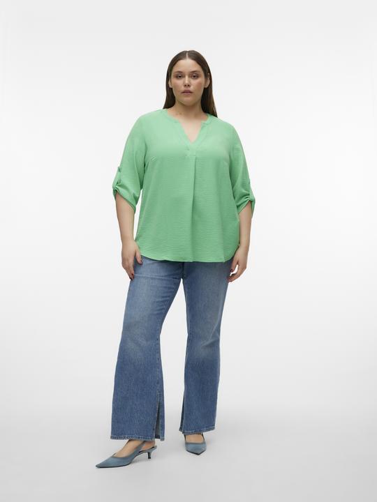 Actual product image Vero Moda Regular fit V-neckline Curve turned-up cuffs Top Top (44)