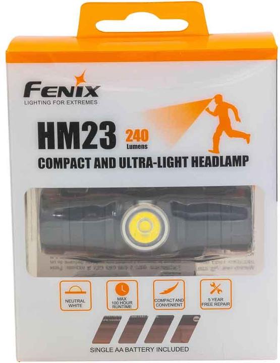 Immagine prodotto Fenix Lampada frontale HM23 Grigio Nero (240 lm)