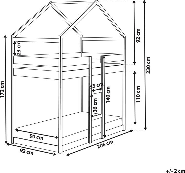 Actual product image Beliani Labatut (90 x 200 cm)