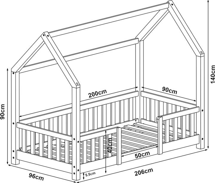 Produktbild En.Casa Sisimiut (90 x 200 cm)