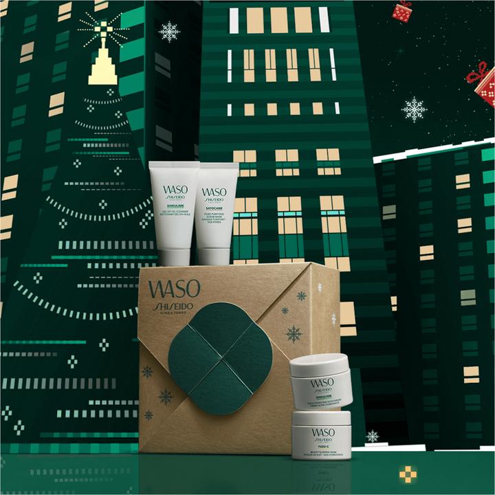 Actual product image Shiseido Waso Christmas 2023 Holiday Kit 4 pcs (Facial care set)