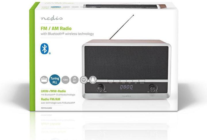 Actual product image Nedis FM radio RDFM5200BN (FM, AM, Bluetooth)