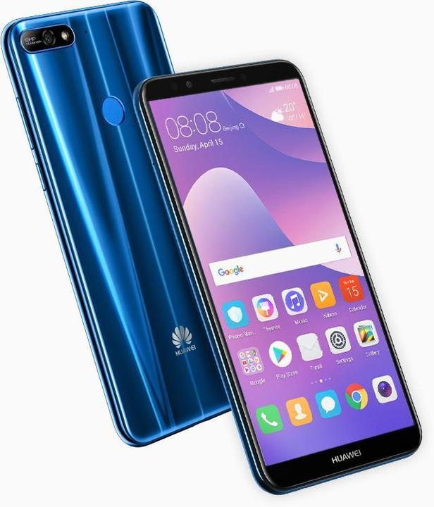 Image du produit Huawei Y7 2018 (16 Go, Bleu, 5.99", Double SIM + SD, 13 Mpx, 4G)