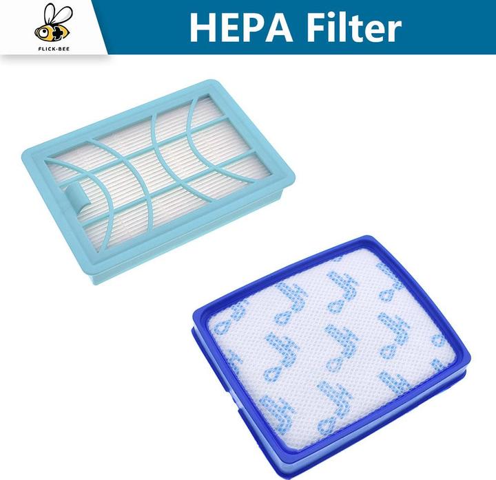 Produktbild Flickbee Filterset für Philips Staubsauger ersetzt FC8003/01 (CP0617 & CP0618)
