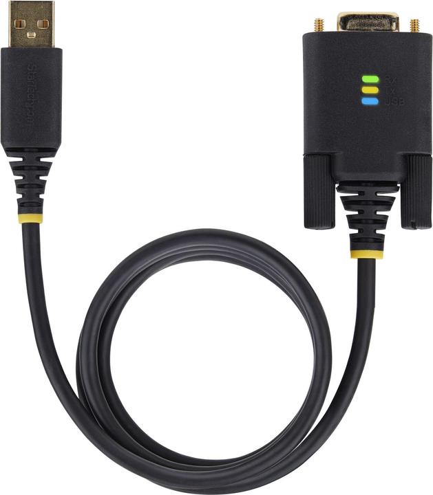 Produktbild StarTech COM 10ft/3m USB to Null Modem Serial Adapter Cable COM Retention FTDI USB-A to RS232 Change (3 m)