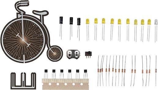Actual product image Whadda Bicycle in retro design - learning kit for soldering