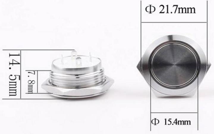 Immagine prodotto Tru Components Pulsante in acciaio inox