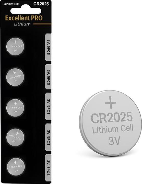 EasyTouch EXCELLENT PRO CR2025 LITHIUMBATTERIE 5 STK. 3V (5 Stk.)