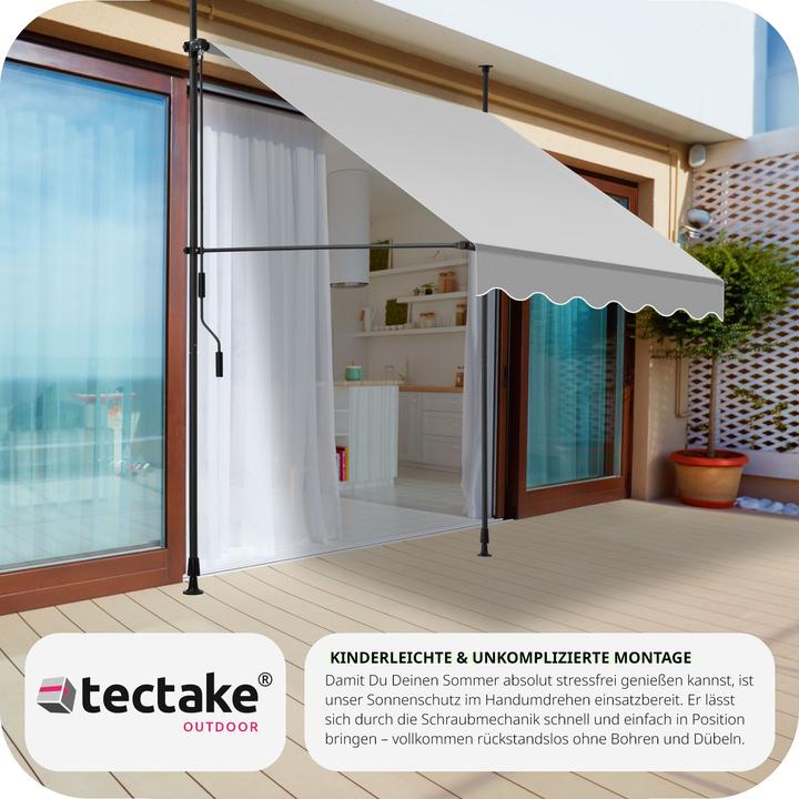 Actual product image tectake Clamping awning (1.50 m)