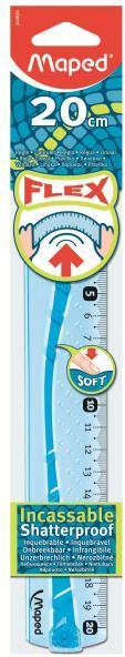 Actual product image Maped 244020 Flat ruler Flex, 200 mm made of plastic, break-proof (200 mm)