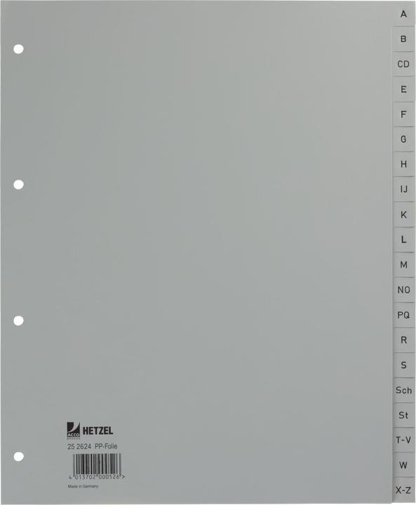 Produktbild Rexel Kunststoff-Register - extrabreit