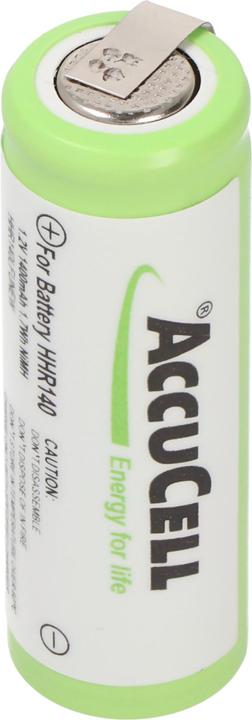 Actual product image AccuCell Battery 4/5AA with solder tag U-shape (1 pcs., 4/5 AA, 1400 mAh)